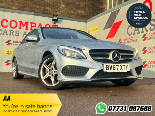 Mercedes-Benz C-Class C200 2.0 C200 AMG Line (Premium) Saloon 4dr Petrol G-Tr