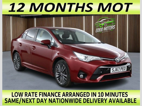 Toyota Avensis  1.8 V-Matic Design Saloon 4dr Petrol Manual Euro 6