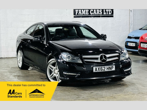 Mercedes-Benz C-Class C180 1.6 C180 BlueEfficiency AMG Sport G-Tronic+ Euro 5 (s/s) 2dr