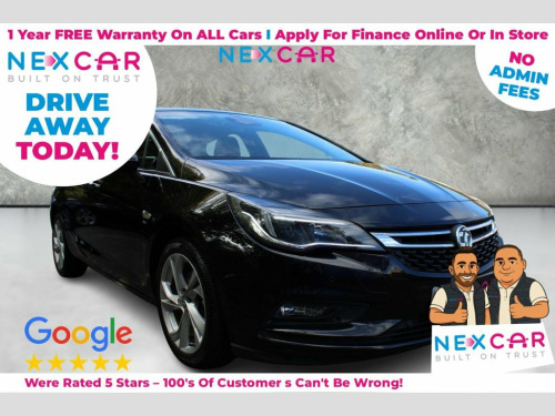 Vauxhall Astra  1.6i Turbo SRi Hatchback 5dr Petrol Manual Euro 6 