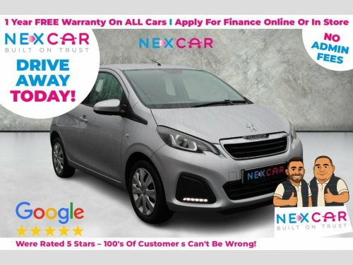 Peugeot 108  1.0 Active Hatchback 5dr Petrol Manual Euro 6 (s/s 