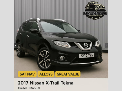 Nissan X-Trail  1.6 dCi N-Vision SUV 5dr Diesel Manual Euro 6 (s/s) (130 ps) 