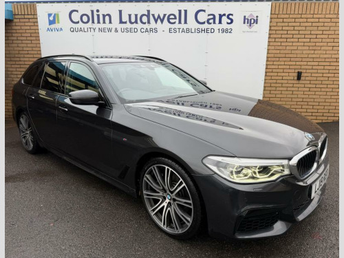 BMW 5 Series  2.0 530i GPF M Sport Touring 5dr Petrol Auto | Full Black Leather Seats | H 