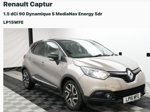 Renault Captur  1.5 Dynamique S MediaNav dCi 90 Stop & Start