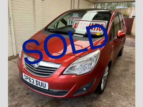 Vauxhall Meriva  1.4 TURBO AUTOMATIC **HIGHER UP FOR YOUR OLD KNEES**PANORAMIC GLASS ROOF**O