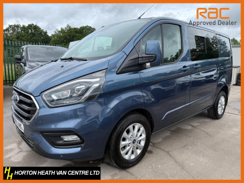Ford Transit Custom 2.0 320 LIMITED FACTORY CREW VAN-FULL LEATHER-TAILGATE-AUTO-FULLY LOADED