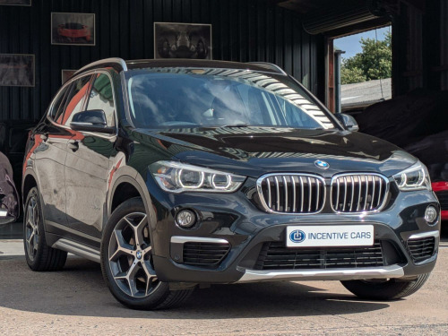 BMW X1  xDrive20d xLine automatic. 2 OWNERS. SAT NAV. HEATED LEATHER. REAR CAMERA. 