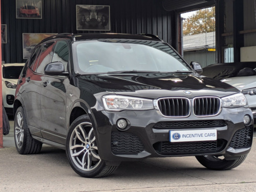BMW X3  xDrive20d M Sport automatic. 1 OWNER. SAT NAV. HEATED LEATHER. FOLDING MIRR 