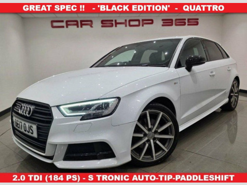 Audi A3  2.0 TDI Black Edition Sportback 5dr Diesel S Troni