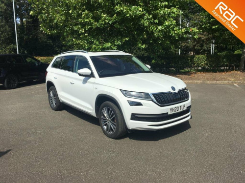 Skoda Kodiaq  LAURIN AND KLEMENT TDI SCR DSG,IN WHITE WITH GREY LTH,PAN ROOF,FSH