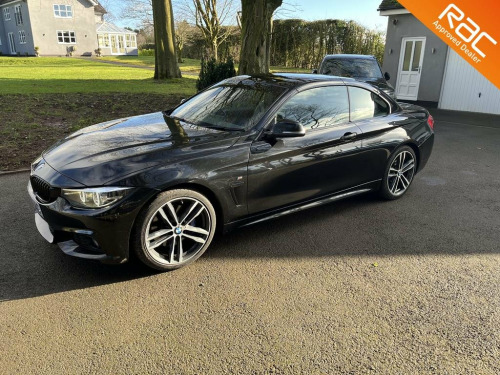 BMW 4 Series  2.0 420d M Sport Convertible,black lth,sat nav,fsh