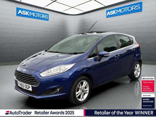 Ford Fiesta  1.25 Zetec Hatchback 5dr Petrol Manual Euro 6 (82 
