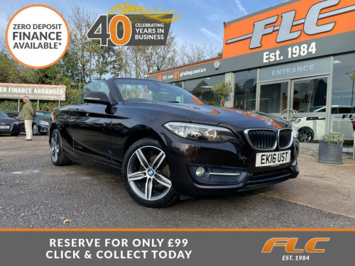 BMW 2 Series  2.0 218d Sport Convertible 2dr Diesel Manual Euro 