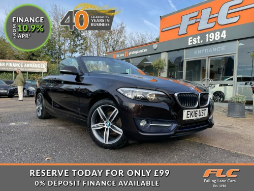 BMW 2 Series  2.0 218d Sport Convertible 2dr Diesel Manual Euro 