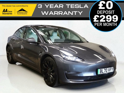 Tesla Model 3  (Dual Motor) Performance Saloon 4dr Electric Auto 4WDE (Performance Upgrade