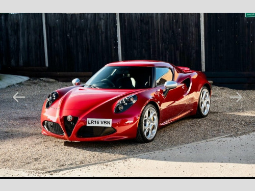 Alfa Romeo 4C  1750 TBi Coupe 2dr Petrol TCT Euro 6 (240 bhp)