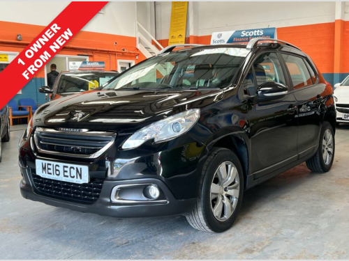 Peugeot 2008 Crossover  1.2 PURE TECH ACTIVE 5 DOOR BLACK 1 OWNER FROM NEW