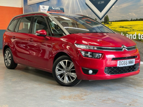 Citroen Grand C4 Picasso  1.6 BlueHDi Exclusive MPV 5 Door Diesel Manual Red