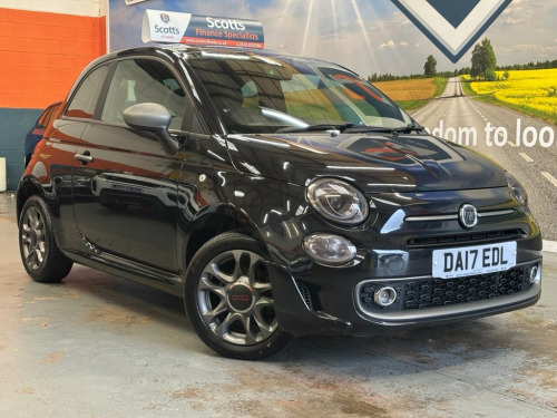 Fiat 500  1.2 S Hatchback 3 Door Petrol Manual Black Euro 6 