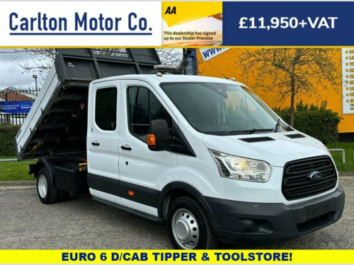 Ford Transit  2.2 350 L3 D/CAB TIPPER +TOOL STORE * One Stop* DR