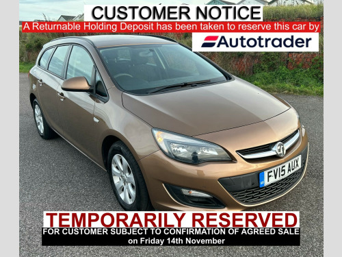 Vauxhall Astra  1.6i Design Sports Tourer 5dr Petrol Auto Euro 6 (115 ps)