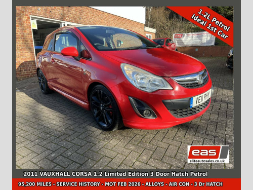 Vauxhall Corsa  1.2 16V Limited Edition