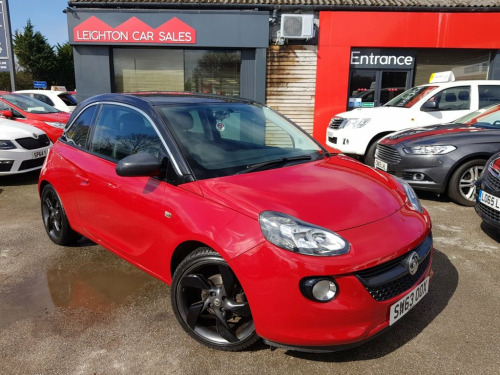 Vauxhall ADAM  1.4 SLAM 3d 98 BHP  , ** RED, WITH BLACK ROOF, 5 S