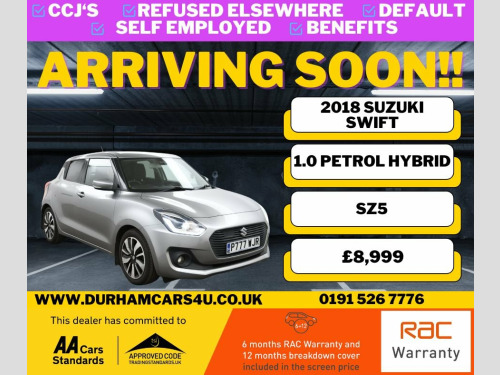 Suzuki Swift  1.0L SZ5 BOOSTERJET SHVS MHEV 5d 110 BHP