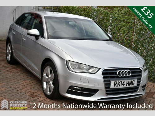 Audi A3  1.4TFSi SPORT NAV 5 DOOR 6-SPEED 140 BHP