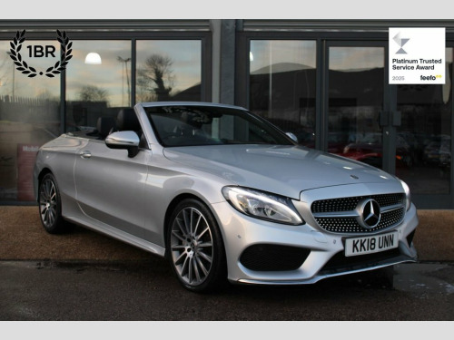 Mercedes-Benz C-Class C200 2.0 C200 AMG Line Cabriolet 2dr Petrol G-Tronic+ E 
