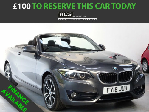 BMW 2 Series  2.0 218d Sport Convertible 2dr Diesel Manual Euro 