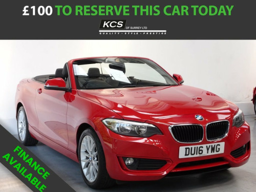 BMW 2 Series  1.5 218i SE Convertible 2dr Petrol Manual Euro 6 (