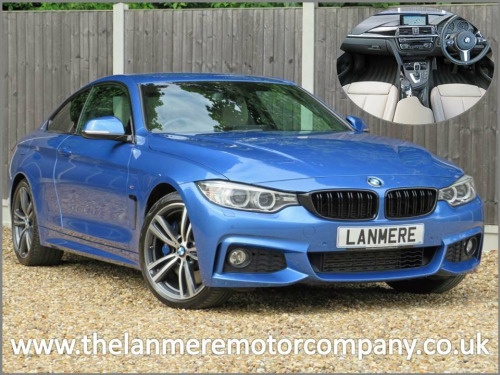 BMW 4 Series 430 430d M Sport Coupe Auto * OYSTER LEATHER + PRO NAV + HARMAN KARDON + BIG SP