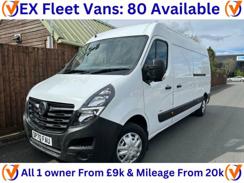 Vauxhall Movano  2.3 L3H2 F3500 135 BHP ** ONLY 46,842 MILES EURO6 