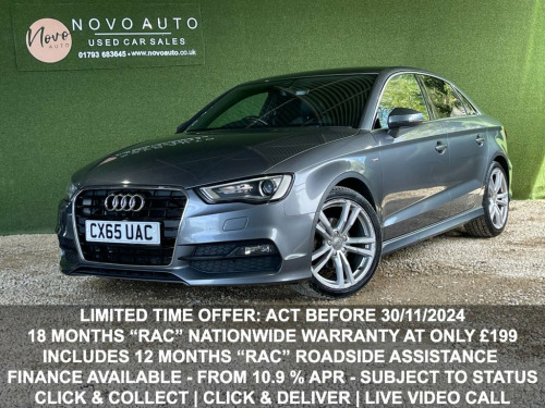 Audi A3  2.0 TDI S LINE 4d 148 BHP