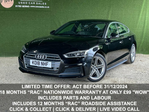 Audi A5  2.0 SPORTBACK TFSI S LINE MHEV 5d 188 BHP