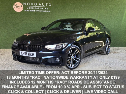 BMW 4 Series  2.0 420D XDRIVE M SPORT GRAN COUPE 4d 188 BHP