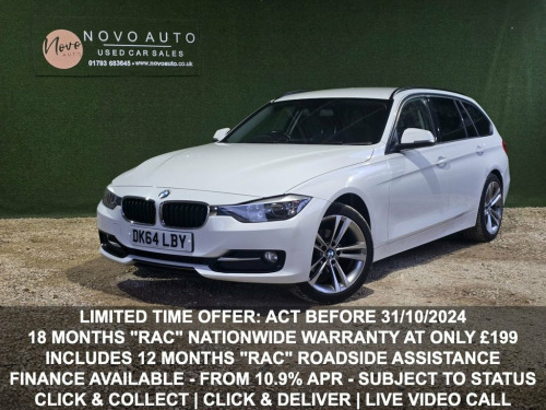 BMW 3 Series  2.0 318d Sport Touring 5dr Diesel Auto Euro 5 (s/s