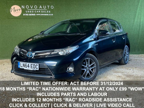 Toyota Auris  1.8 VVT-h Icon Plus Hatchback 5dr Petrol Hybrid CV