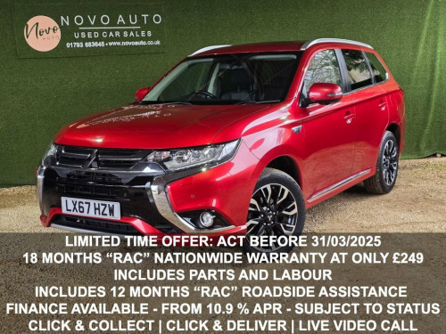 Mitsubishi Outlander  2.0h 12kWh 4h SUV 5dr Petrol Plug-in Hybrid CVT 4W