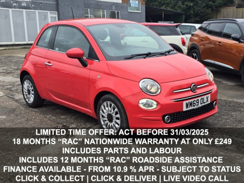 Fiat 500  1.2 Lounge Hatchback 3dr Petrol Manual Euro 6 (s/s