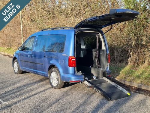 Volkswagen Caddy Maxi  5 Seat Wheelchair Accessible Disabled Access Ramp 