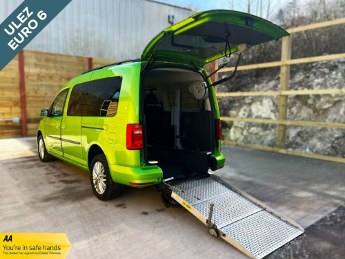 Volkswagen Caddy Maxi  5 Seat Auto Wheelchair Accessible Disabled Access 