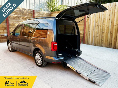 Volkswagen Caddy Maxi  5 Seat Auto Wheelchair Accessible Disabled Access 