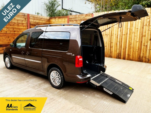 Volkswagen Caddy Maxi  5 Seat Auto Wheelchair Accessible Disabled Access  