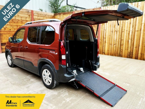 Peugeot Rifter  3 Seat Wheelchair Accessible Disabled Access Vehic