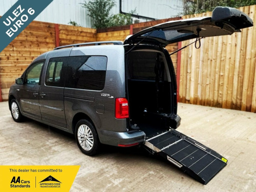Volkswagen Caddy Maxi  5 Seat Auto Wheelchair Accessible Disabled Access 