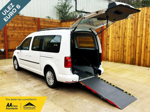 Volkswagen Caddy Maxi  5 Seat Wheelchair Accessible Disabled Access Vehic 