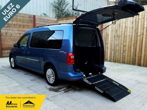 Volkswagen Caddy Maxi  5 Seat Wheelchair Accessible Disabled Access Vehic 