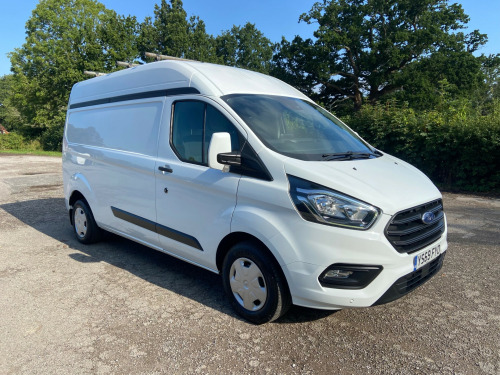 Ford Transit Custom  2.0 EcoBlue 130ps 300 High Roof Trend L2 H2 In White ,  Air Conditioning , 